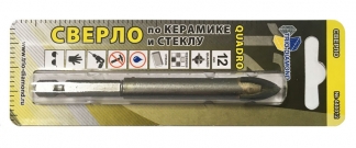 Сверло по керамике и стеклу квадро 12мм