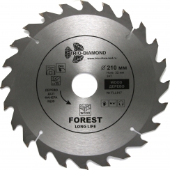 Диск пильный по дереву 210x24T/32-30мм