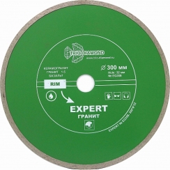 Диск алмазный сплошной Эксперт Гранит hot press 300x8/32-2,2мм (переходное кольцо на 25,4)