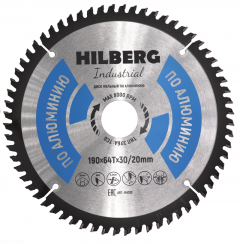 Диск пильный Hilberg Industrial Алюминий 190x64Т*30/20мм