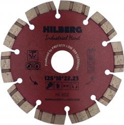 Диск алмазный отрезной TURBO SEGMENT Industrial Hard 125x10*22.23мм