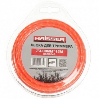 Леска для триммера, витой квадрат, 3.00мм x 15м