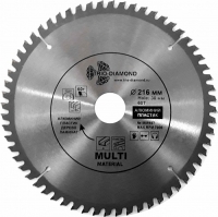 Диск пильный по мультиматериалам 216x60T/30/20мм