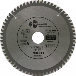 Диск пильный по мультиматериалам 190x64T/30-20-16мм