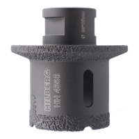 Коронка-фреза алмазная по плитке 45-65 мм Hilberg Super Hard М14 