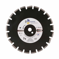 Диск алмазный отрезной Асфальт Серебряная пайка 350x10*25.4/12мм